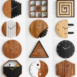 Декоративные часы из дерева